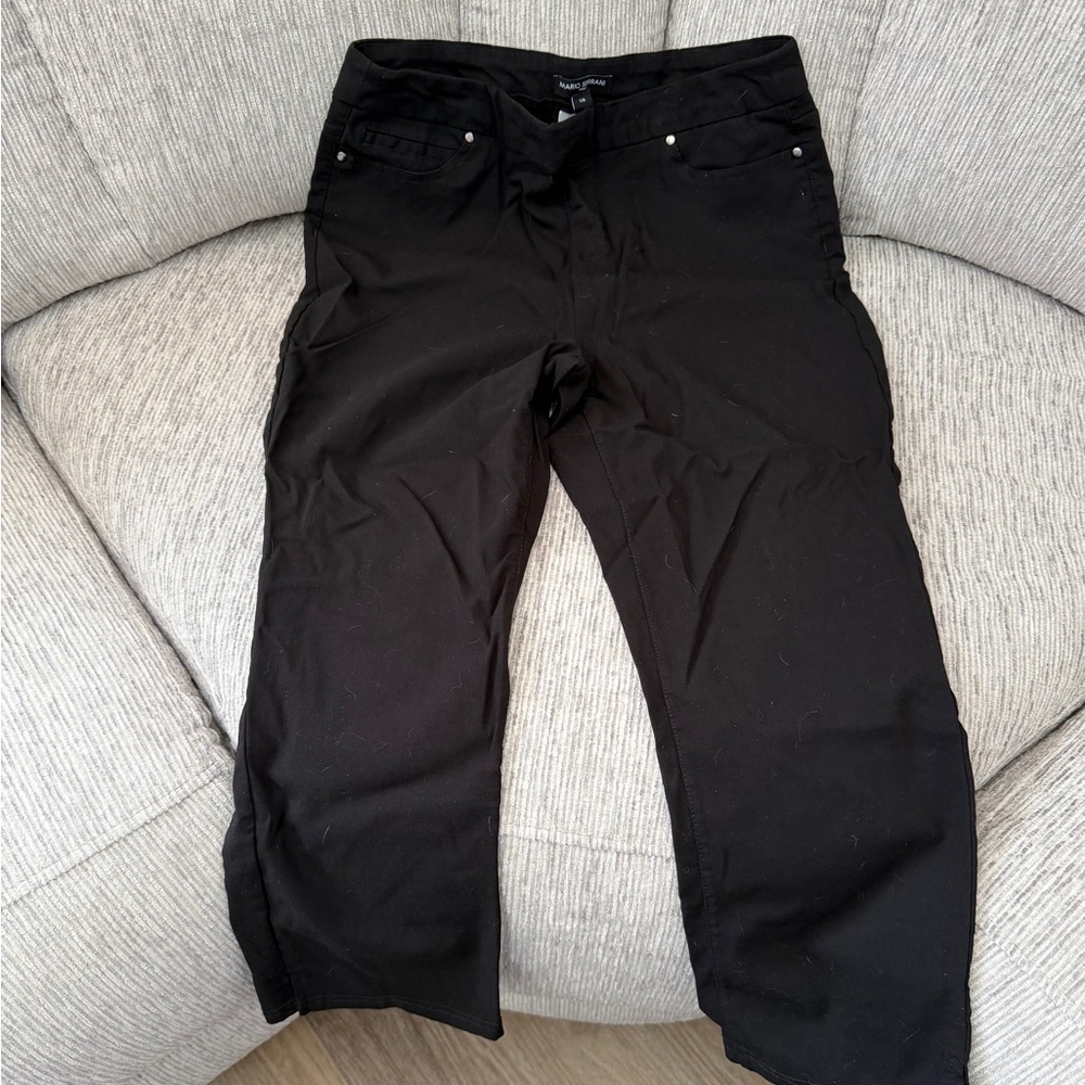 Mario Serrani Elegant Black Trousers
